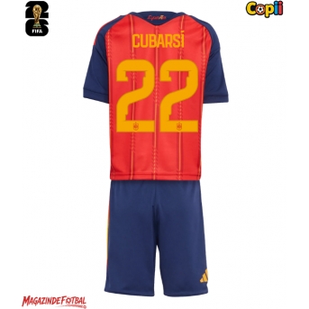 Spania Pau Cubarsi #22 Echipament de Fotbal Replică Mondial 2026 Copii Acasa (+ Șorturi)